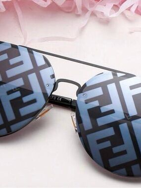 Designer-Inspired Patterned Aviator Sunglasses